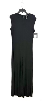 Norma Kamali Women s Black Sleeveless Jumpsuit Size Large