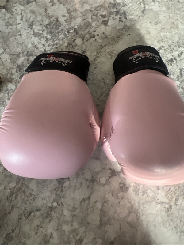 New 12 Oz Pink Boxing Gloves. Century I Love Kickboxing