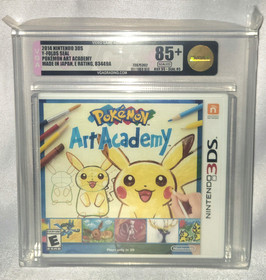 Pokemon Art Academy Nintendo 3DS 2014 VGA Gold 85+ Y-Folds New Graded 1st Print