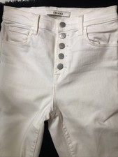 J BRAND SIZE 26 ACTUAL Size W 27 X L 27.5 HIGH RISE WHITE JEANS stretch