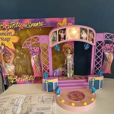 BRITNEY SPEARS Concert Stage Toy Silver Outfit 5 Songs with Lights WORKS! Y2K