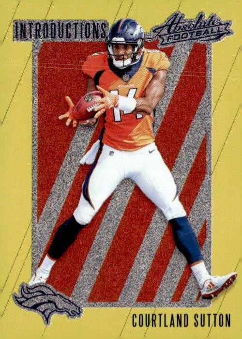 2018 Panini Absolute #IN-CS Courtland Sutton Introductions Spectrum Gold