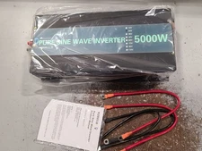 5000W(10000W Peak) 24V DC Pure Sine Wave Inverter to 120V AC 95new Off Grid