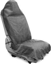 Waterproof Sweat Towel Car Seat Cover, Sweatproof Non-Slip Auto Seat Cover Gray