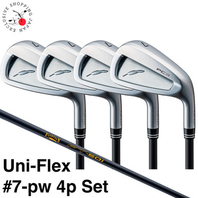 Fourteen PC-3 Forged Iron Wedge #7-pw 4p Set Uni-Flex FT-50i Graphite Shaft New