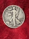 #411 “1943” Walking Liberty .900 Silver Half Dollar Coin Philadelphia Mint