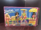 VINTAGE 1989 MATTEL WET N WILD BARBIE LIFEGUARD STAND # 3713 100% COMPLETE BOX