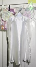 Angel Costume 2-4 Toddler Halloween Christmas Nativity White Robe Wings Halo Kid