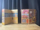 Vintage Barbie 1974 Cardboard Kitchen and Living room backgrounds
