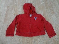 Youth Girls Tommy Hilfiger Sz 6 Zip Up Sweatshirt Hooded Red