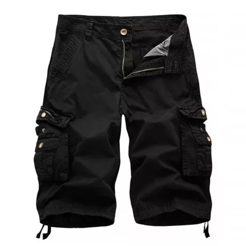 Mens Cargo Shorts Combat Twill Work Camo Army Military Knee Length Pants UK - Picture 4 of 20