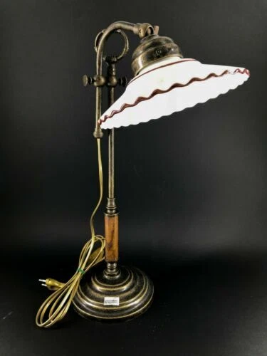 Lampada da tavolo da interno marrone in vetro