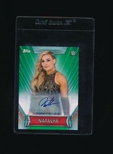 2019 Topps WWE Women's Division Roster Green /150 Natalya A-NT signed autograph