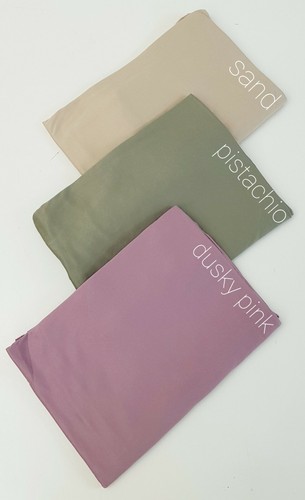 Luxury Super Stretch Premium Quality Thick Plain Jersey Hijab Scarf Head Wrap - Picture 67 of 67