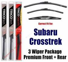 Wipers 3pk Premium Beam Front/Rear fits 2016-2017 Subaru Crosstrek 19260/160/12B