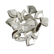 20pc DIY Vintage Silver 23x17mm Sector Spacers Tassel End   Charm Bead