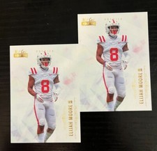 2 Elijah Moore rookie card RC Wild Card Matte WHITE variation #MBC-37