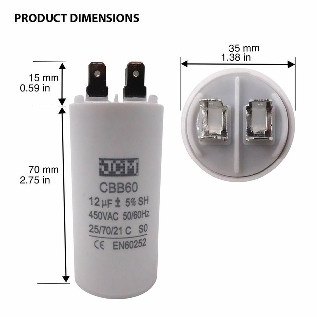 Конденсатор cbb60 12uf 450v