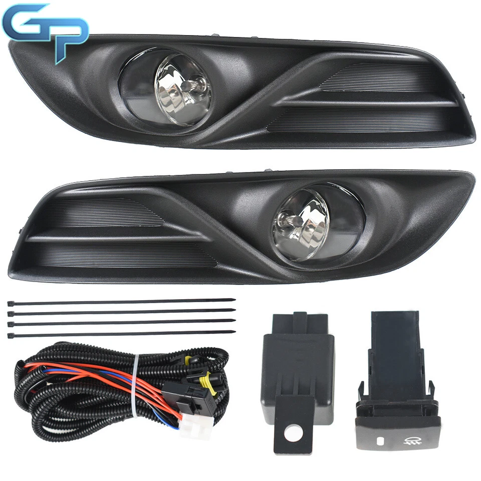 Par de luces antiniebla con interruptor de cubierta kits de cableado lámparas para Nissan Sentra 2013-2015 Foto 3 de 4