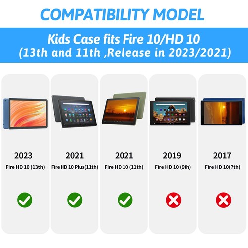 Case Available for Fire HD 10 Tablet (13th/11th Generation, 2023/2021 Release... - Picture 2 of 8