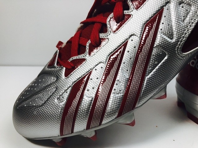 Adidas Filthy Quick Football Low Cleats Men's 13 Lacrosse Plat Silver Red IU NEW | eBay