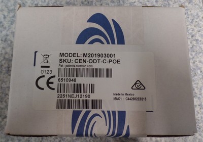 CRESTRON 6510948 CEN-ODT-C-POE M201903001 Occupency Sensor NEW 