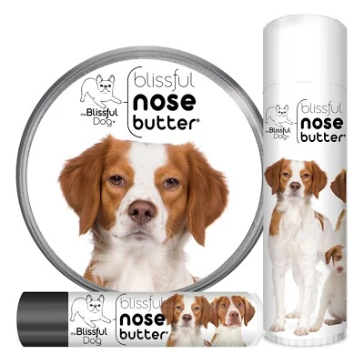 THE BLISSFUL DOG INC. Brittany Dog Nose Butter | Herbal Balm Moisturizes Your Dog's Rough, Dry Nose