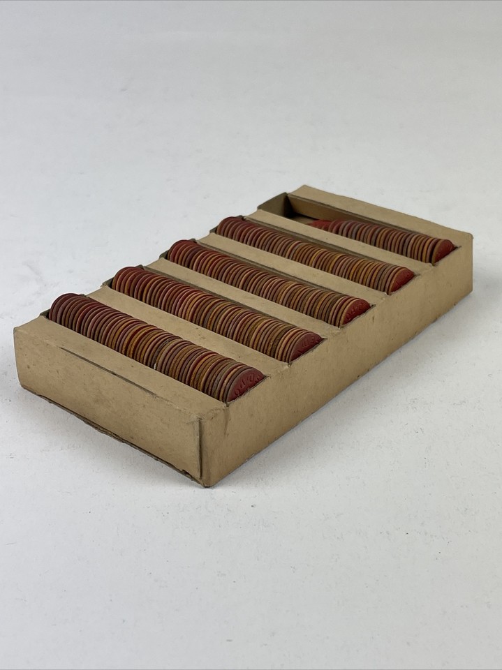 Vintage WWII OPA 1 RED POINT Ration Tokens. Original Box, 235 Tokens | eBay