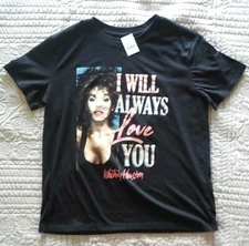 WHITNEY HOUSTON I Will Always Love You Women's T-Shirt Size Large 2021 New NWT