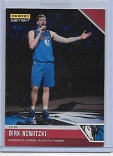 2018-19 Panini Instant DIRK NOWITZKI Dallas Mavericks #133 /193 Final Home Game