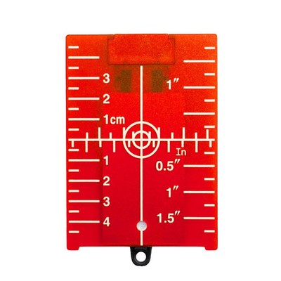 Vertical/Horizontal  Level Target Card Red/Green Line Beam Plate (Red) DE