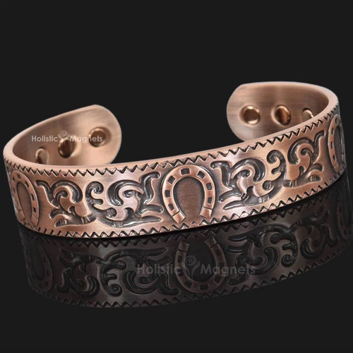 Mens Magnetic Bracelet Pure Copper Bangle Therapy Pain Relief - HSC