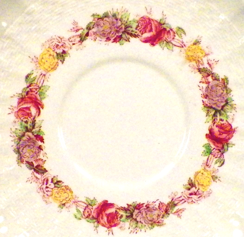 Spode Copeland Rose Briar Cream Soup & Saucer Chelsea Wicker 2/7896 Flake #2 - Picture 8 of 11