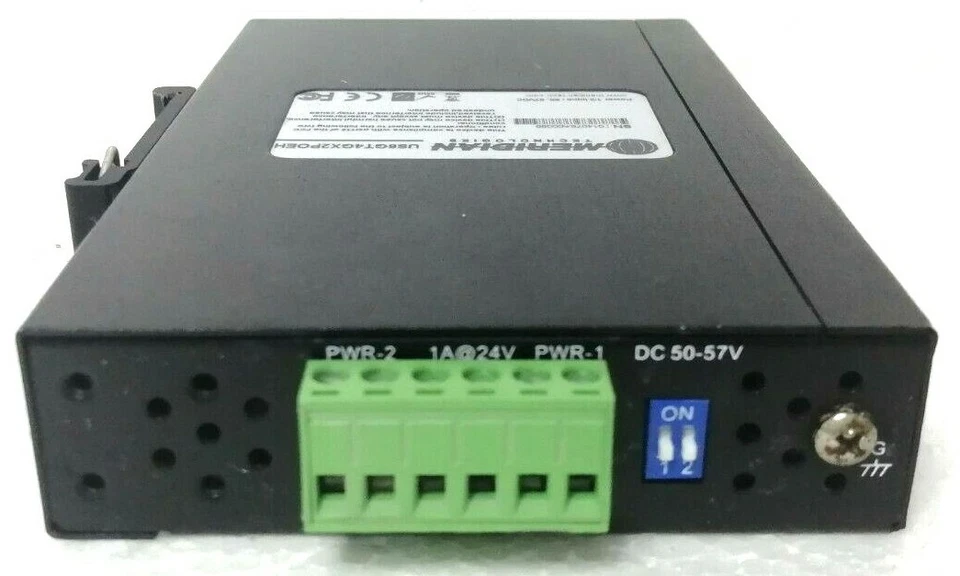 MERIDIAN Technologies US6GT4GX2POEH Hardened Unmanaged Ethernet Switch - Image 3 of 4