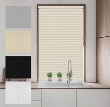 PVC VENETIAN BLIND 25MM PLASTIC CHEAP EASY FIT HOME OFFICE