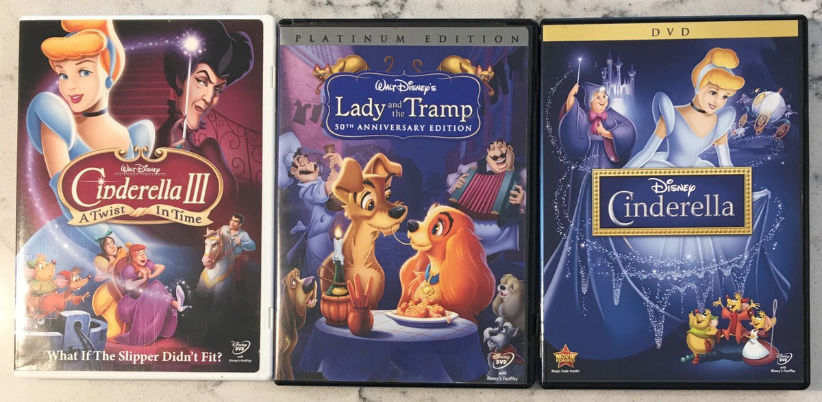DISNEY ~ CINDERELLA ~ CINDERELLA III ~ LADY & THE TRAMP 50TH