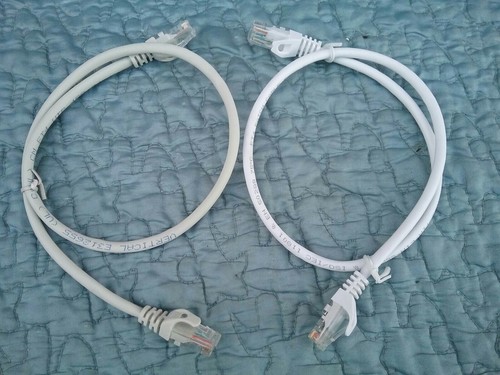 10 Pack 2FT CAT5e Shielded Ethernet RJ45 Patch Cords /Cable White Off White colo - 第 9/12 張圖片