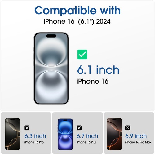 (2+2pack) amFilm pour iPhone 16 - Verre OneTouch protection écran et objectif 6,1" - Photo 2 sur 7