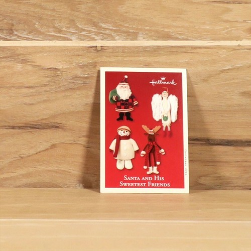 2002 Hallmark Keepsake Ornament Santa And His Sweetest Friends Set of 4 - Picture 8 of 9