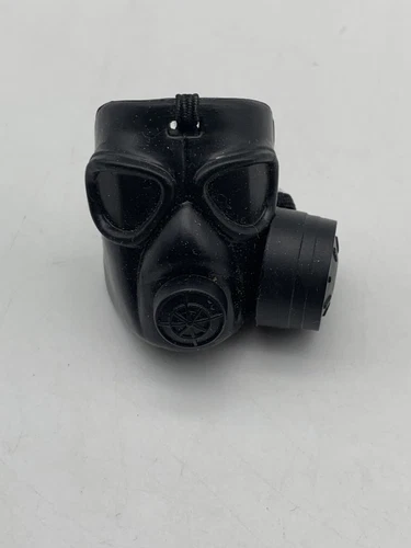 VTG GI Joe Hasbro Black Gas Mask Accessory Piece   1:6 Scale -  EUC