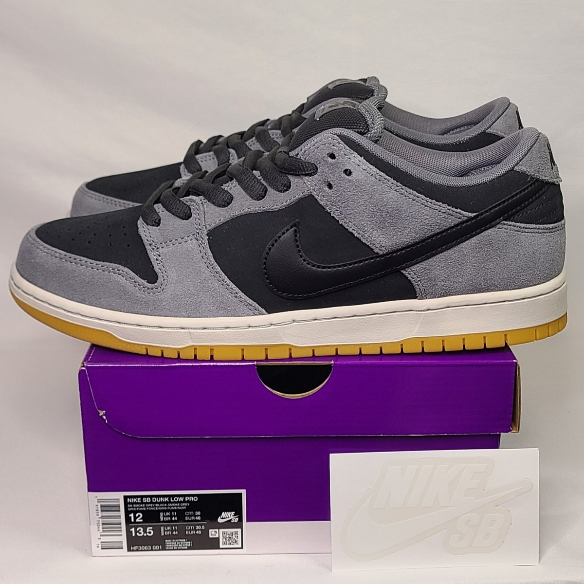 Nike SB Dunk Low Pro Dark Smoke Grey | Mens Sz 12 | Smoke Gray