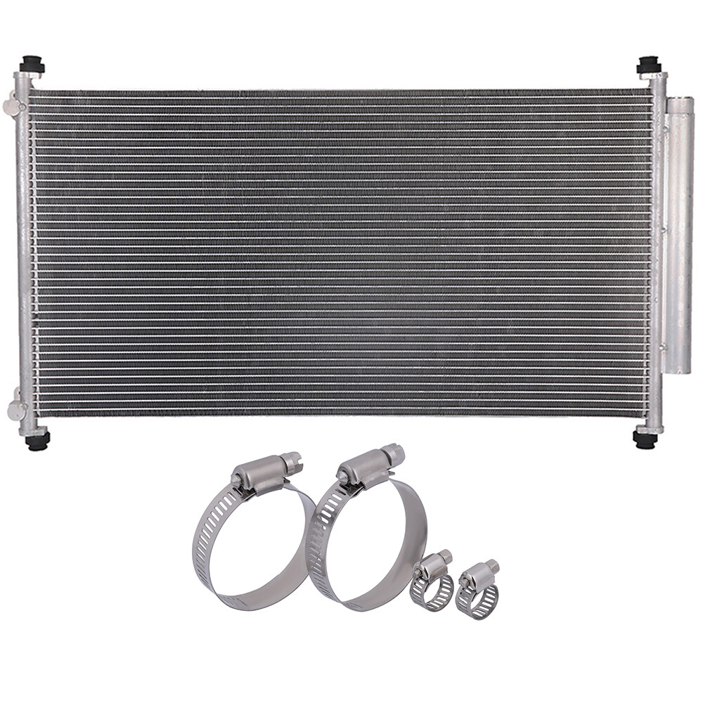 PICKOOR Condenser 3246 with Universal Oil Hose Clamps Kit For Honda Odyssey