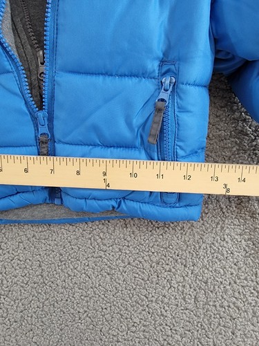 Rothschild Contrast Fleece Vestee Puffer Jacket Baby Boy 18M Ocean Blue Full Zip - Picture 7 of 18
