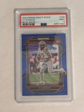 2023 Panini Prizm Blue Wave #102 CJ Stroud Rookie PSA 9