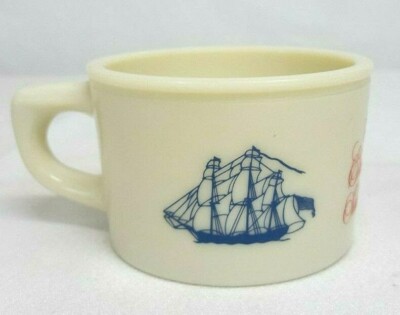 Vintage Old Spice SHIP GRAND TURK Salem 1786 SHAVING MUG Milk