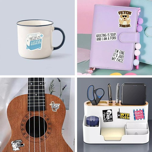 Set of 130 PCS Funny Saying Stickers,Funny Stickers for Adults (Dirty) Memo.. - Picture 3 of 4