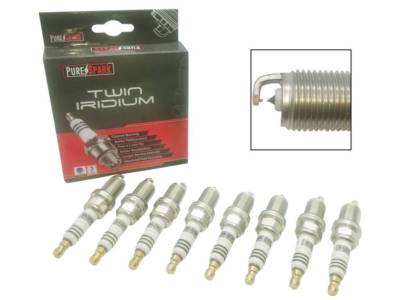 8x Purespark Twin Iridium Upgrade Spark Plugs 5032-07 - ULTRA FINE ELECTRODE