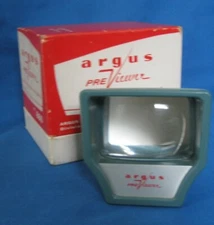 Vintage Argus PreViewer For Color Slides Model 660 orignal Box 