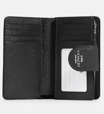 COACH Women's Medium Corner Zip Wallet in Crossgrain Leather