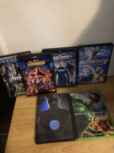 Set of 6 DVD'S,Green Lantern,The Avengers,Look at description for full list